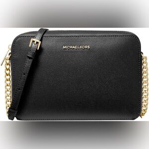 Michael Kors Black Leather Shoulder Bag